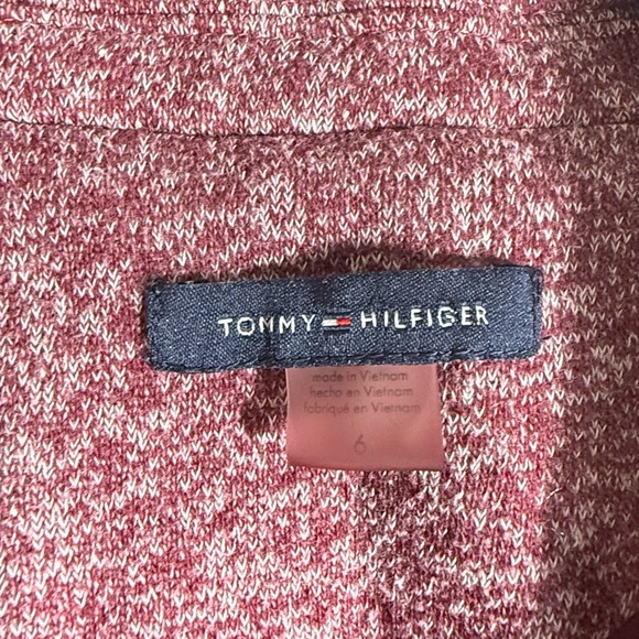 Tommy Hilfiger Maroon‎ Dark Red Womens Blazer size 6 - Picture 4 of 8